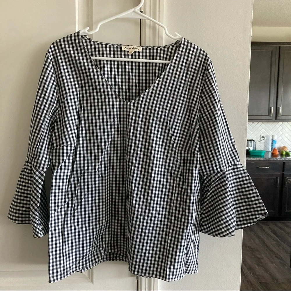 Jane & Delaney Gingham Top